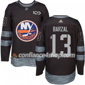Adidas Maillot de Hockey New York Islanders Mathew Barzal 13 1917-2017 100th Anniversary Noir Authentic - Homme